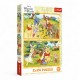 34436 TREFL PUZZLE 2X24 EL. KUBUŚ PUCHATEK, DZIEŃ W OGRODZIE