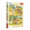 34436 TREFL PUZZLE 2X24 EL. KUBUŚ PUCHATEK, DZIEŃ W OGRODZIE