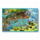 34445 TREFL PUZZLE 2x70 EL. RODZINA TREFLIKÓW, TREFLIKI W KRAINIE ZWIERZĄT