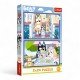 34446 TREFL PUZZLE 2X24 EL. ZABAWA Z BLUEY