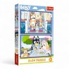 34446 TREFL PUZZLE 2X24 EL. ZABAWA Z BLUEY