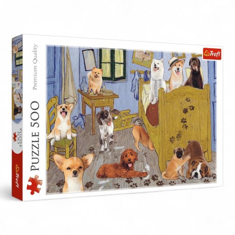 37539 TREFL PUZZLE 500 EL. POKÓJ VAN GOGHA, PSIA REWOLUCJA