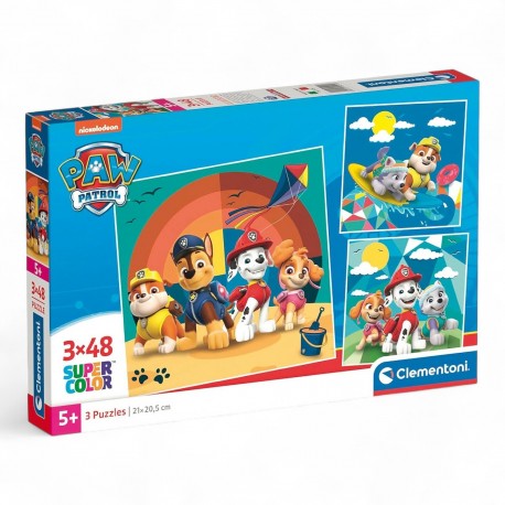 252916 CLEMENTONI PUZZLE 3X48 PSI PATROL SUPERCOLOR