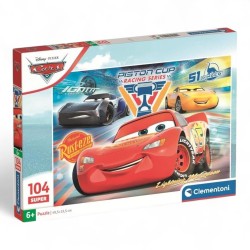 250479 CLEMENTONI PUZZLE 104 el. CARS SUPER