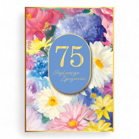 795675 KARNET NAJLEPSZE ŻYCZENIA, 75, NIEBIESKI, ARMIN STYLE