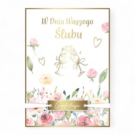 796153 KARNET W DNIU WASZEGO ŚLUBU, GRATULACJE, ARMIN STYLE