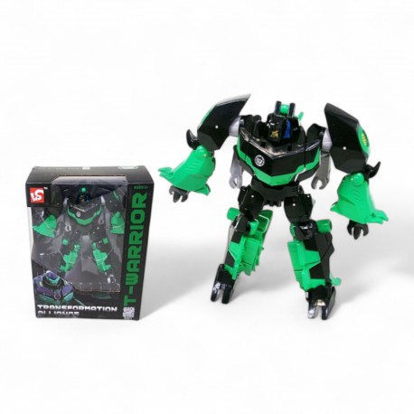 050523 ROBOT T-WARRIOR 20 cm. CZARNO-ZIELONY HIPO