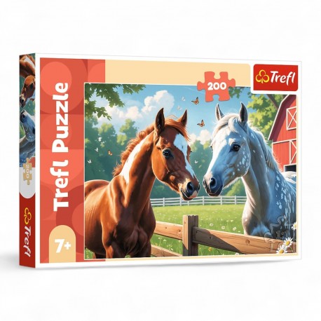 13328 TREFL PUZZLE 200 el. KONIE NA POLANIE