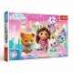 14381 TREFL PUZZLE 24 EL KOCI DOMEK GABI, KOCI ŚWIAT GABI