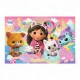 14381 TREFL PUZZLE 24 EL KOCI DOMEK GABI, KOCI ŚWIAT GABI