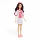 176823 BARBIE LALKA W SUKIENCE W KROPKI TWISTY PRO-EXIMP