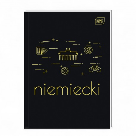 367471 BRULION ZESZYT W KRATKĘ A5 80 J. NIEMIECKI INTERDRUK