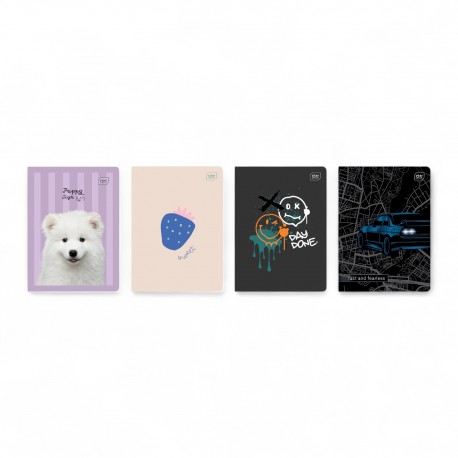 366801 ZESZYT GŁADKI A5 32 MIX INTERDRUK