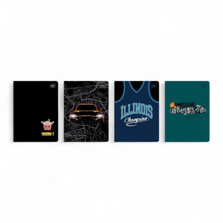 366702 ZESZYT W 3-LINIĘ A5 32 BOYS MIX INTERDRUK