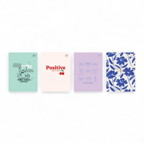 366825 ZESZYT W KRATKĘ A5 60 GIRLS MIX INTERDRUK