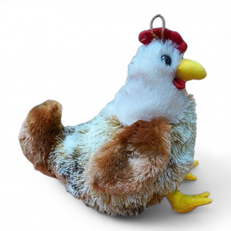 242394 DEEF ŚREDNI PLUSZAK PLUSZOWA KURA KURCZAK JASNA 21 cm