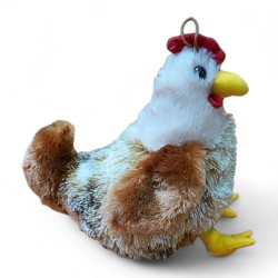 242400 DEEF ŚREDNI PLUSZAK PLUSZOWA KURA KURCZAK JASNA 24 cm