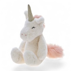 117185 BEPPE ŚREDNI PLUSZAK PLUSZOWY JEDNOROŻEC ALESSIO KREMOWY 28 CM