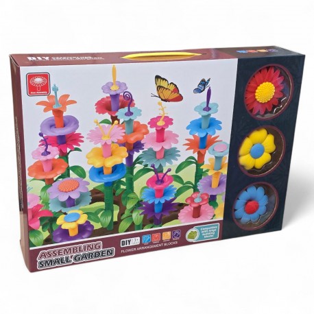 789624 KLOCKI DIY UKŁADANKA KWIATKI 100 EL. PEGAZ