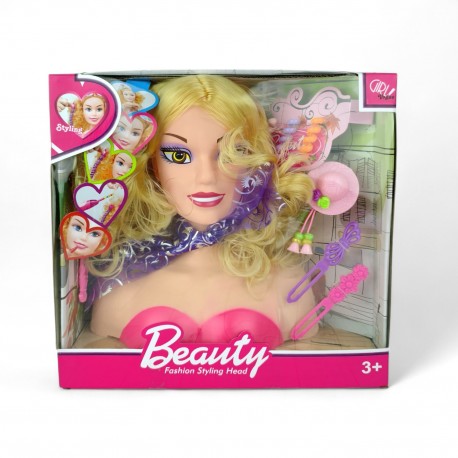 873963 GŁOWA DO CZESANIA STYLIZACJA Z AKCESORIAMI DROMADER