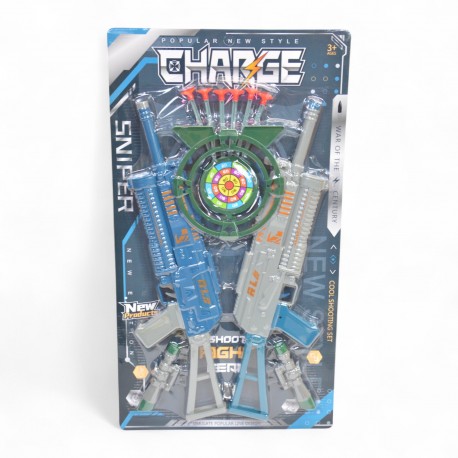 801687 PISTOLET NA STRZAŁKI PIANKOWE + 6 STRZAŁEK 2 wz. BEST MS TOYS