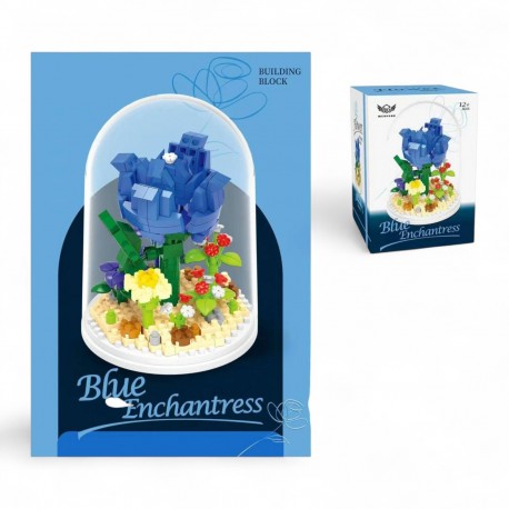 480060 KLOCKI KWIATY NIEBIESKA HORTENSIA 288el. GAZELO