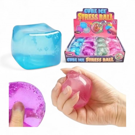 474208 SQUISHY GNIOTEK ANTYSTRESOWY KOSTKA LODU BIGTOYS