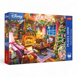 10916 TREFL PUZZLE 1000 el. ŚWIĄTECZNA CHATKA DISNEYA , PREMIUM PLUS QUALITY