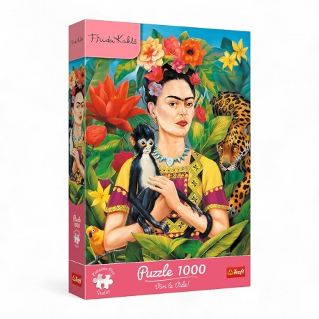 12094 TREFL PUZZLE 1000 el. FRIDA KAHLO,PORTRET W DŻUNGLII