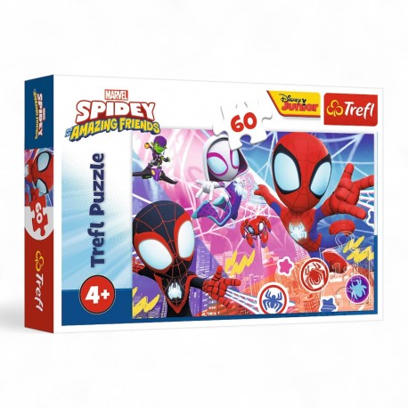 17410 TREFL PUZZLE 60 el SPIDEY, BOHATERSKA PRZYGODA