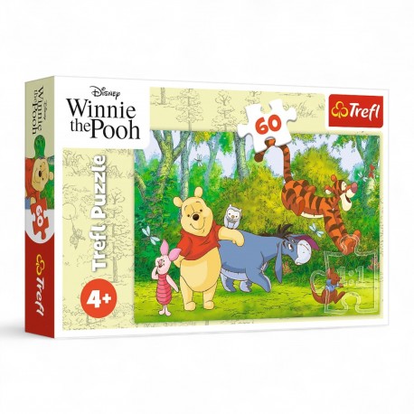 17411 TREFL PUZZLE 60 el KUBUŚ PUCHATEK, SMACZNY MIODEK