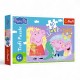 17414 TREFL PUZZLE 60 el ŚWINKA PEPPA, SZCZĘSLIWA ŚWINKA