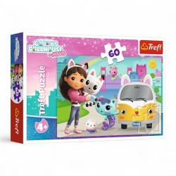 17415 TREFL PUZZLE 60 el KOCI DOMEK GABI, GABBY I KOCIE PRZYGODY