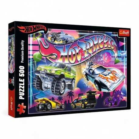 37538 TREFL PUZZLE 500 EL. HOT WHEELS, LATA 80-TE