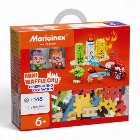 903162 MARIOINEX KLOCKI MINI WAFLE CITY AKCJA STRAŻACKA