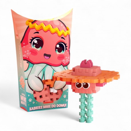 907054 MARIOINEX KLOCKI MINI WAFLE POCKET PETS - MEDUZA