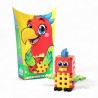 906958 MARIOINEX KLOCKI MINI WAFLE POCKET PETS - PAPUGA
