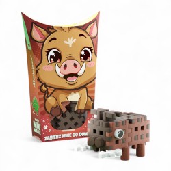 907016 MARIOINEX KLOCKI MINI WAFLE POCKET PETS - DZIK