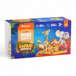 907092 MARIOINEX KLOCKI MINI WAFLE ANIMALS - SAFARI 50 el