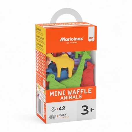 907436 MARIOINEX KLOCKI MINI WAFLE ANIMALS 42 el.
