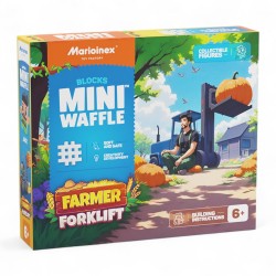 907511 MARIOINEX KLOCKI MINI WAFLE FARMER - WÓZEK WIDŁOWY