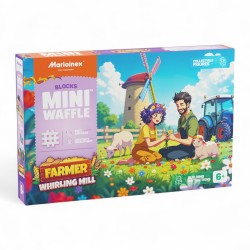 907559 MARIOINEX KLOCKI MINI WAFLE FARMER - ZAKRĘCONY MŁYN