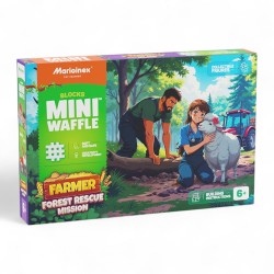 907573 MARIOINEX KLOCKI MINI WAFLE FARMER - LEŚNA AKCJA RATUNKOWA