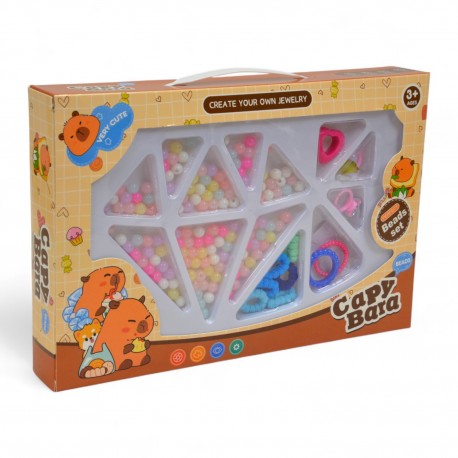 904976 ZESTAW PIĘKNOŚCI KORALIKI DO ROBIENIA BIŻUTERII KAPIBARA F.H.TOYS