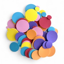 708446 NAKLEJKI Z PIANKI - KUŁKA 100 SZT. BREWIS