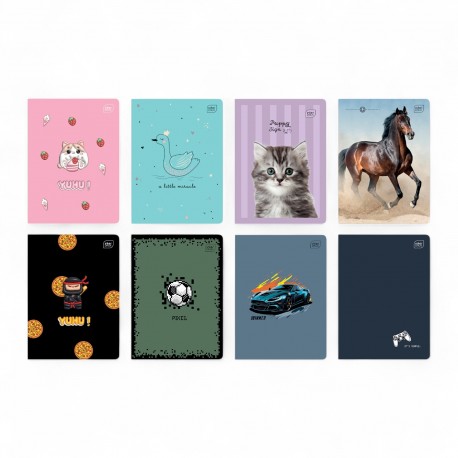 366283 ZESZYT W KRATKĘ A5 16 MIX INTERDRUK