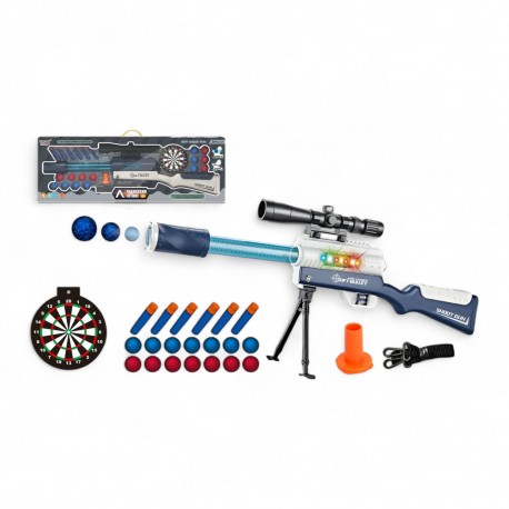 454924 KARABIN PISTOLET 2w1 NA STRZAŁKI I KULE GAZELO