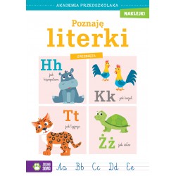 880440 Akademia przedszkolaka. Poznaję literki. Zwierzęta ZIELONA SOWA