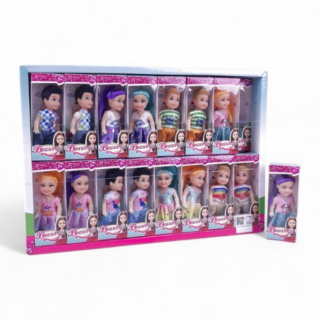 473089 MINI LALKA 8 CM 2 wz. DISPLAY BIGTOYS