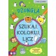 880976 KOLOROWANKA Szukaj, koloruj i licz. Dżungla ZIELONA SOWA